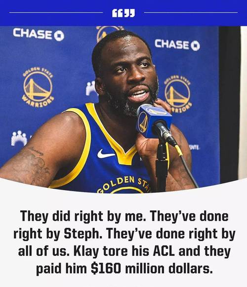 追梦谈克莱离队：我当然想继续和他打球 但也希望兄弟得到最好的