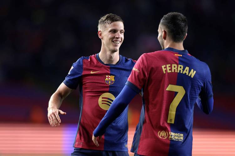 🚑出战国家德比成疑！巴萨官方：奥尔莫左腿比目鱼肌受伤