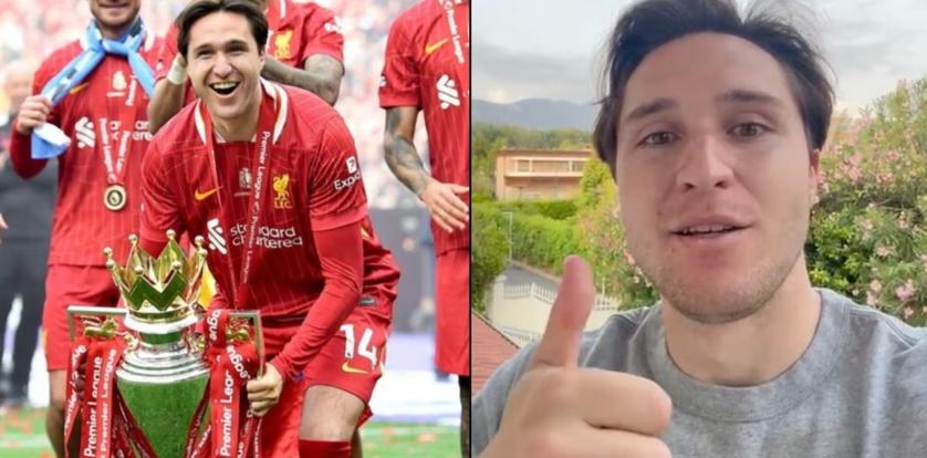 都体：基耶萨在利物浦表现得到认可，意大利队将在11月征召他回归