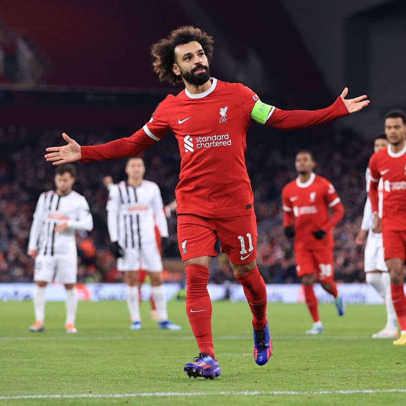 上赛季以来英超仅5人左右脚进球皆5+:萨拉赫、恩迪亚耶在列